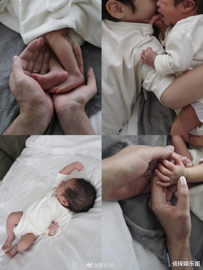 42岁李光洁再当爸！隋雨蒙官宣二宝出生，小王子露正脸超可爱