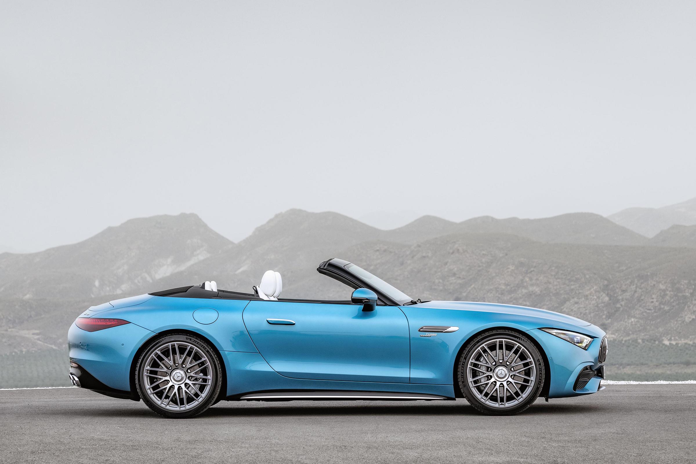 双门四座敞篷跑车!amgsl43国内亮相,2.