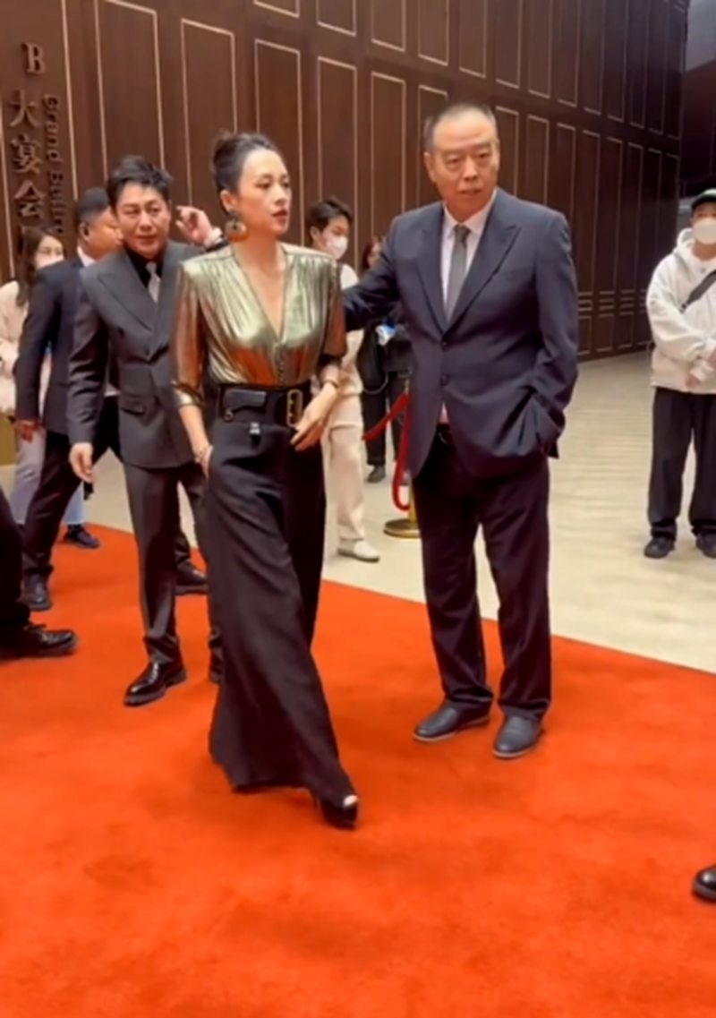 张颂文|张颂文参加北京电影节，被陈凯歌夸奖，章子怡还摸一下其胸针