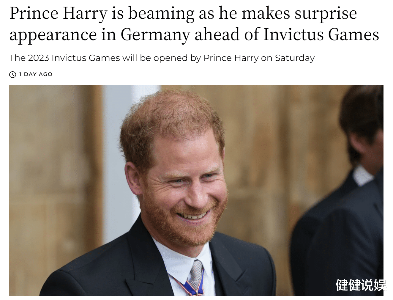 哈里王子笑容满面赴德参加运动盛事,梅根重返好莱坞舞台,一场演唱会引发争议