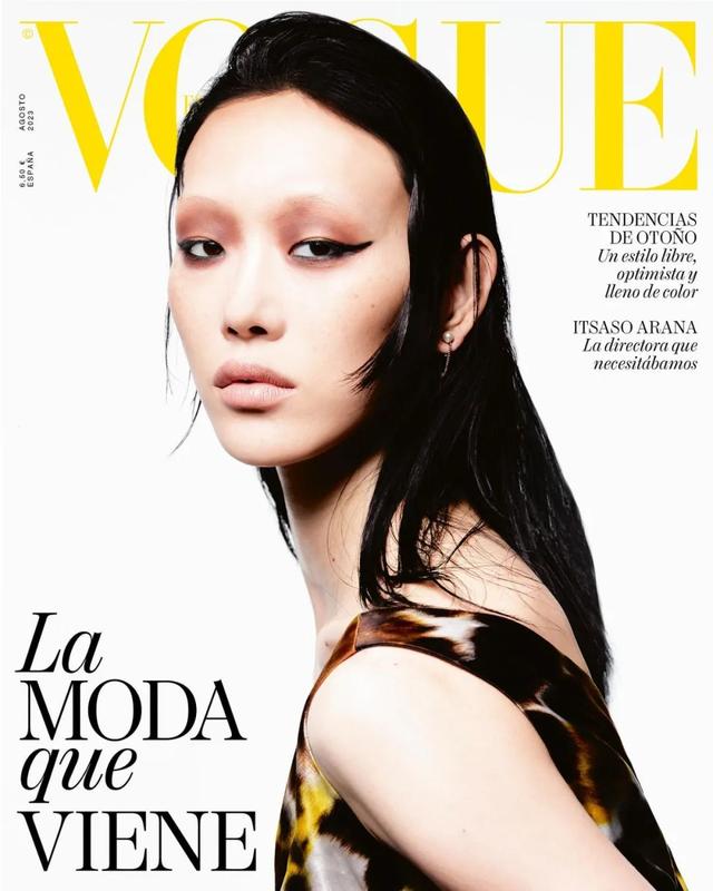 高马尾 韩国超模崔素拉登西班牙《VOGUE》封面，单人单抗！