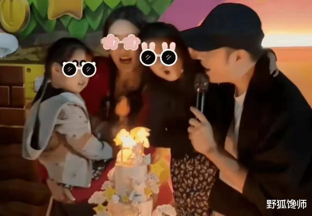 陈赫夫妇为女儿庆生,一家四口好温馨,张子萱穿孕妇裤疑似怀三胎。