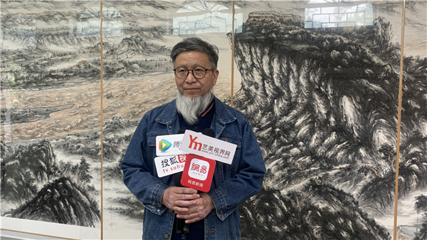 山水画|长河追日——靳文艺山水画作品展新闻发布会在京成功举办