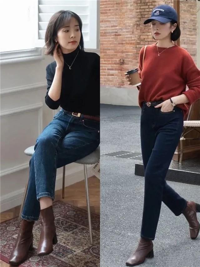 今年“黑羽绒服+蓝牛仔裤”又火了！百搭不挑人，个性又通勤时髦