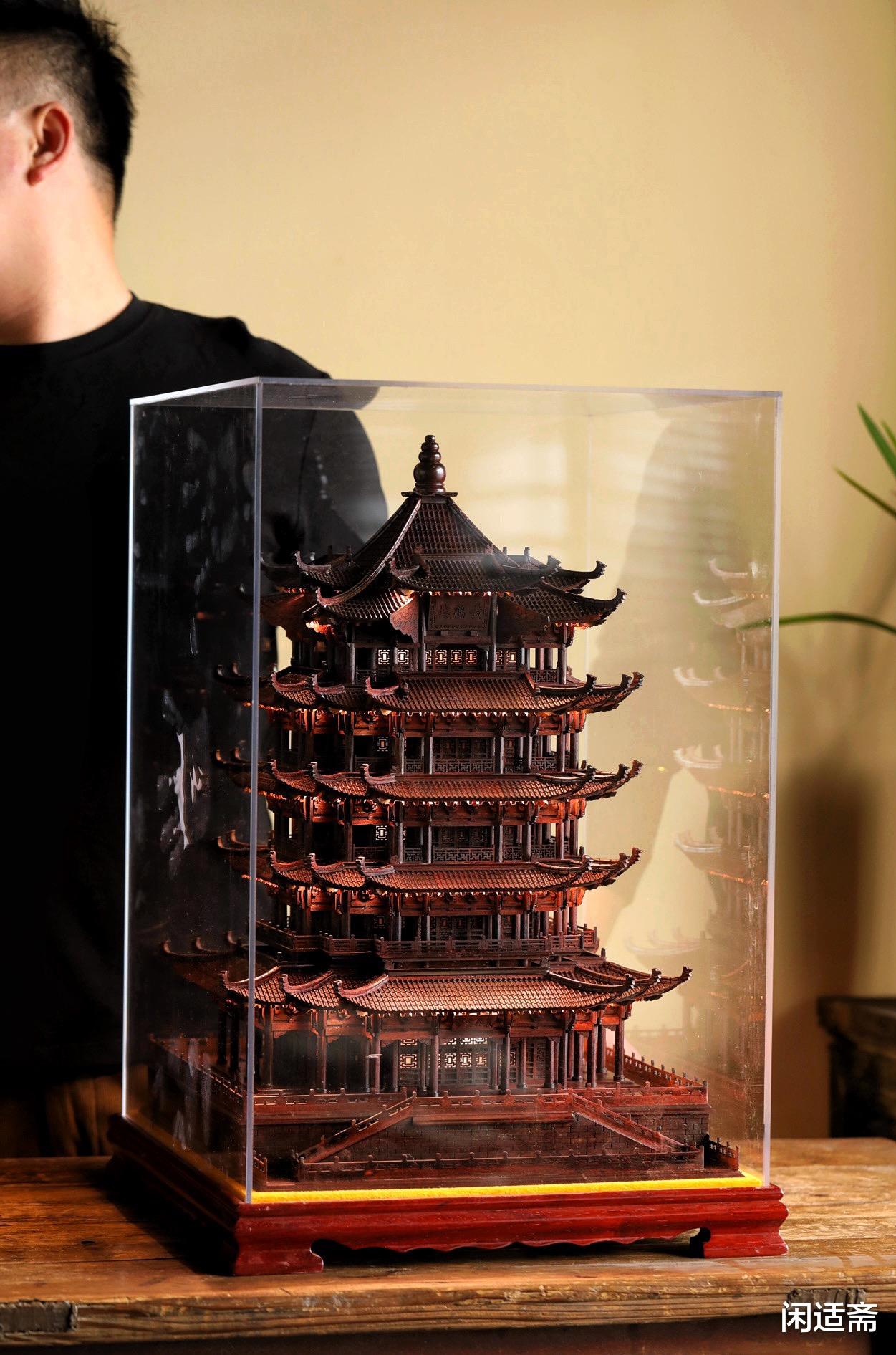 厅堂赏摆,小叶紫檀,江南四大名楼之黄鹤楼