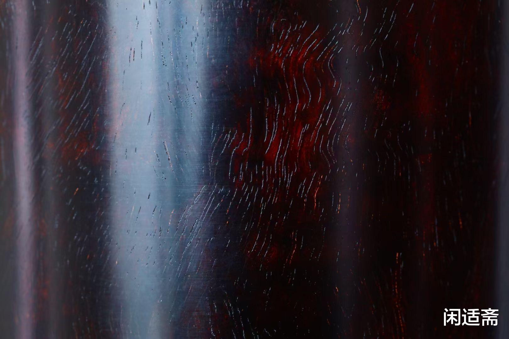 笔筒|古拙质朴,小叶紫檀,明式笔筒