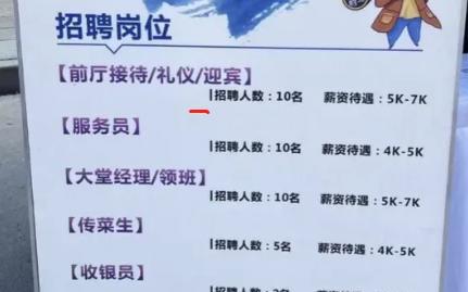 |河南财大校招火出圈,招聘洗碗工与服务员,待遇是会计2K服务员4K