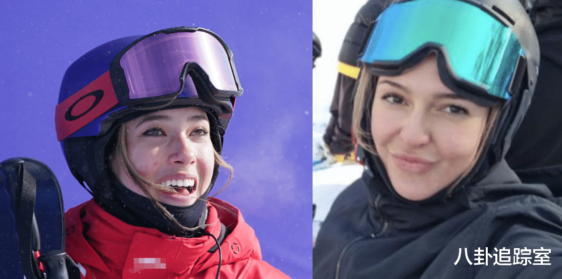 秦奋与谷爱凌疑现身奥地利,戴情侣款护具比剪刀手,身高被指155