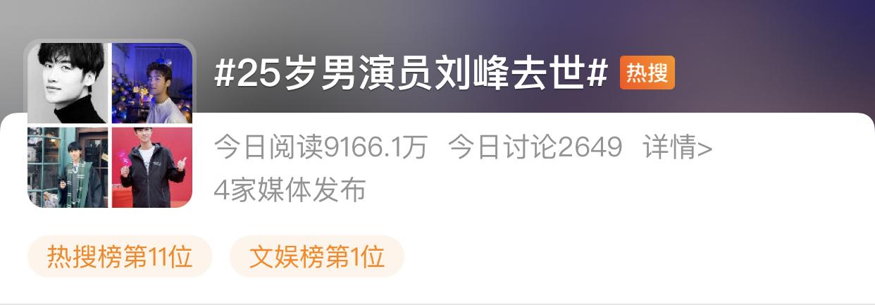 林志玲|25岁男星突发心梗去世！新冠痊愈后喝酒健身，曾是关晓彤北影同学！