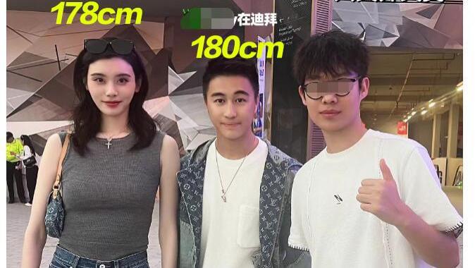 何猷君奚梦瑶迪拜被偶遇，女方比男方高10cm，被曝去迪拜买房！
