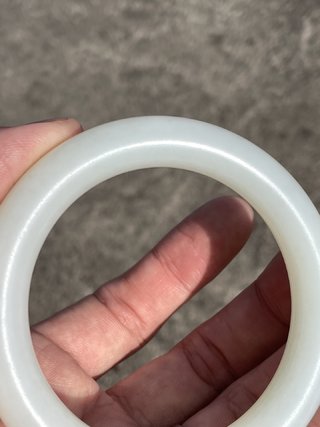 和田玉籽料|一级白玉手镯