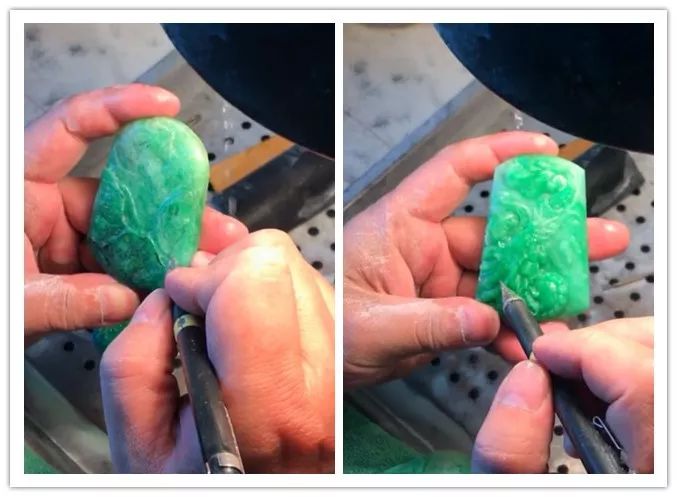 小伙在夜市花8000淘了块翡翠色料,切开后卖家眼都直了!