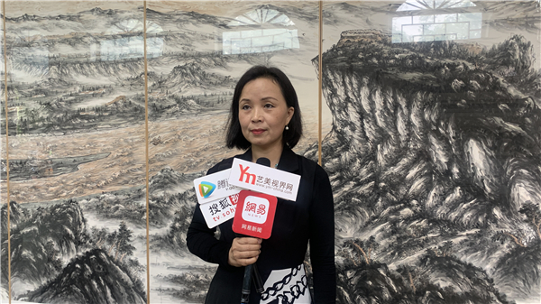 山水画|长河追日——靳文艺山水画作品展新闻发布会在京成功举办