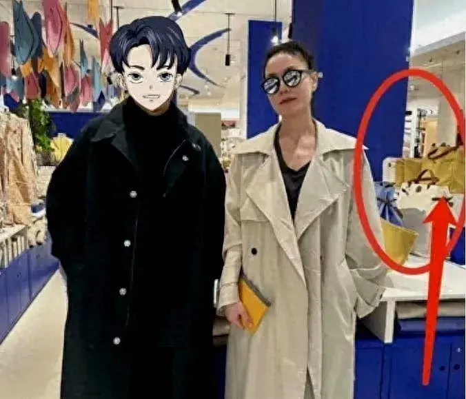 王菲李嫣国外扫货，时尚穿搭展现年轻活力，身后购物袋彰显豪气