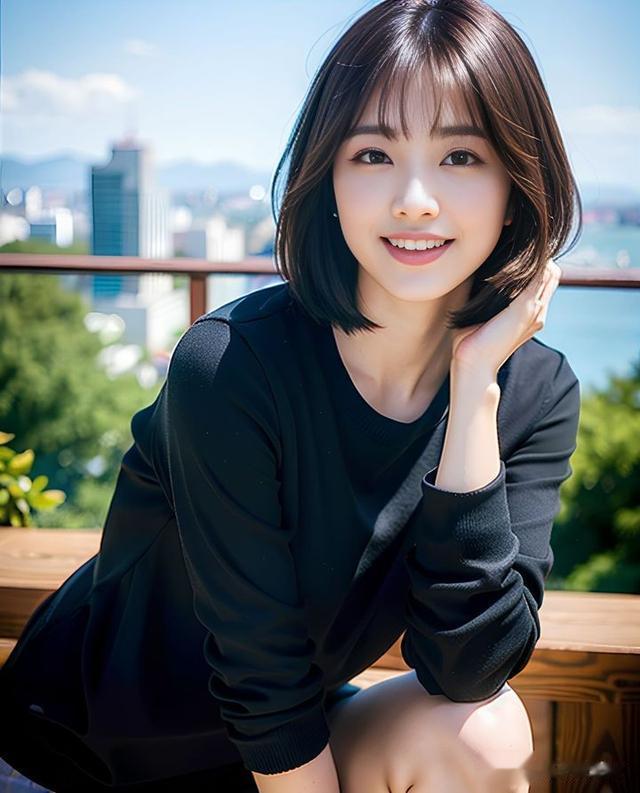 发型不管怎么剪，最美依然是波波头发型，百变瘦脸很时尚