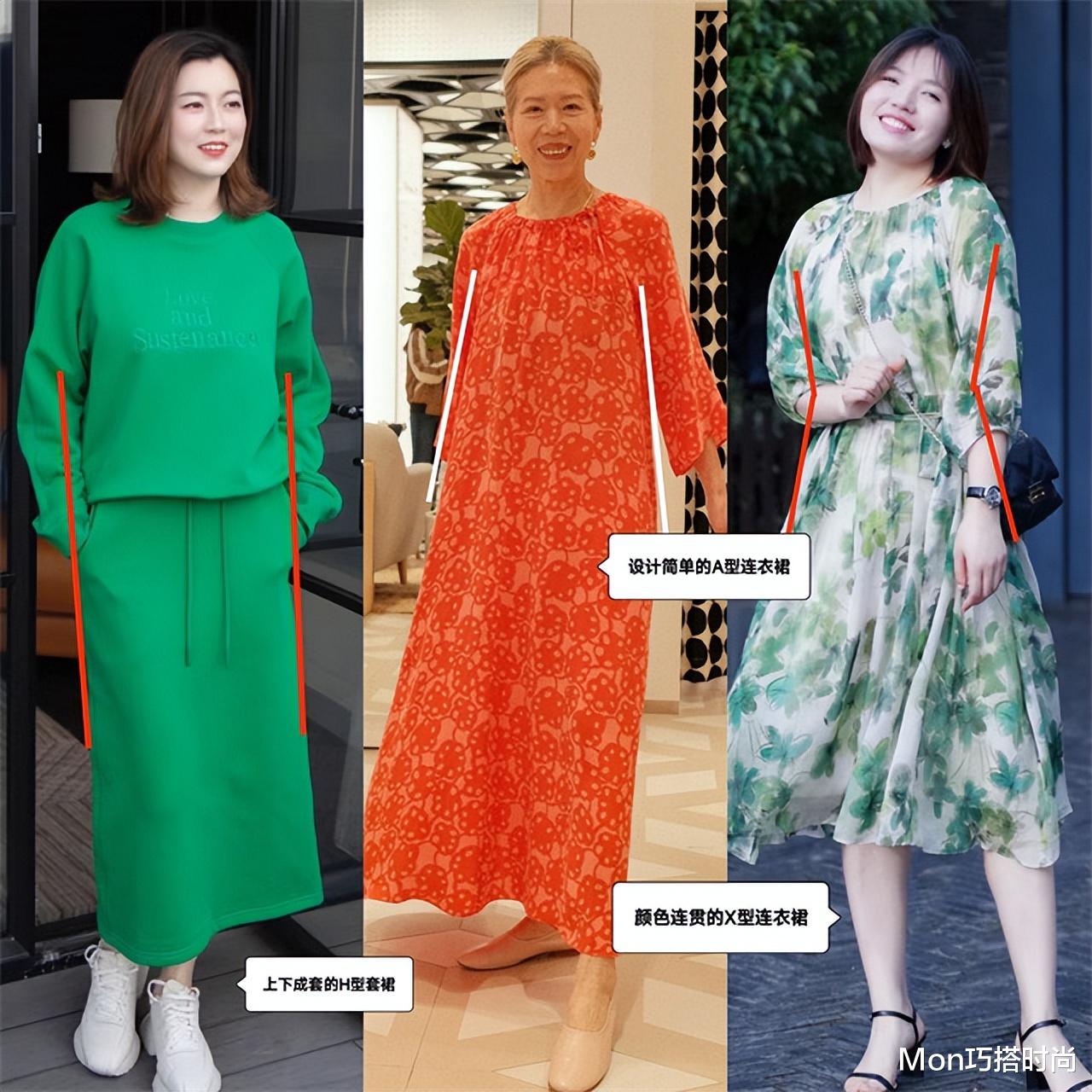 中年女人的穿搭指南：色要艳、裙过膝、发不过胸，美得优雅又得体