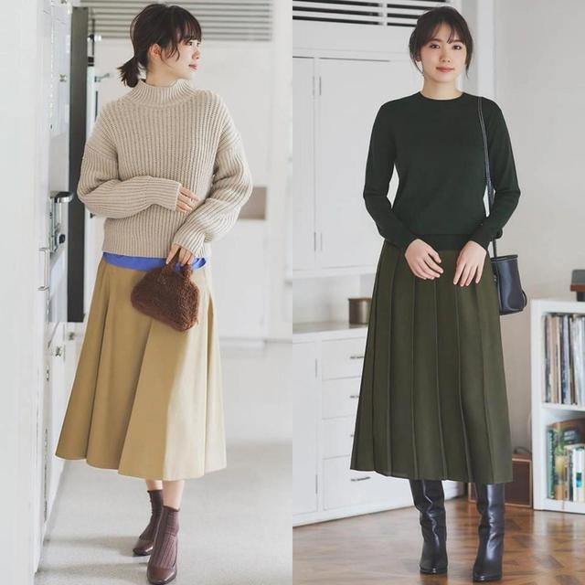 会打扮才不显老!给4、50岁女人的穿搭建议:发型微卷、半裙过膝