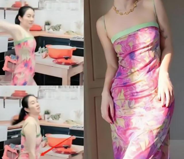 叶璇穿“牵手裙”直播跳操,“撸铁扩胸”毫无形象,越折腾越糊