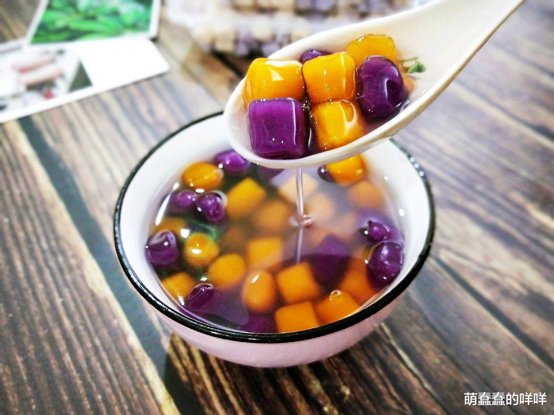 食材|双色薯丸，色彩斑斓，口感绵密，美味与艺术的完美融合！