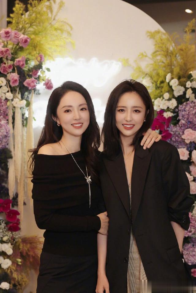 董璇and佟丽娅，双胞胎组合[微笑]