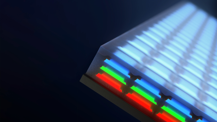 笔记本|工程师发明了垂直的全彩色显微LED