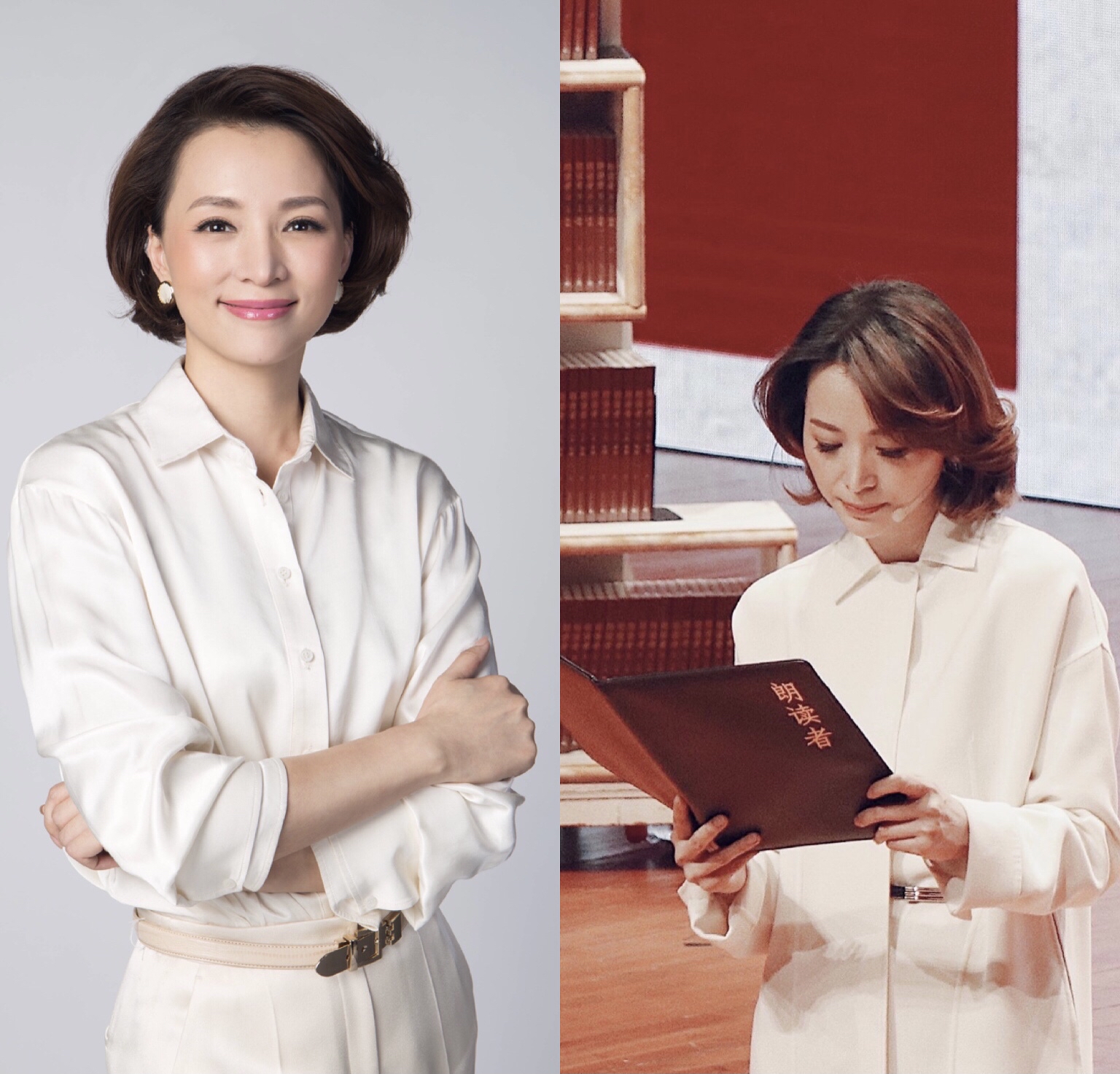 发型 董卿真是优雅到骨子里的女人：裙不上膝、发不长，美得端庄又大方