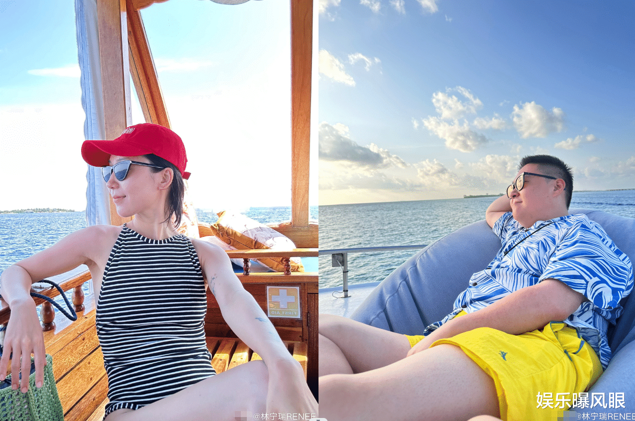 郝劭文夫妇度蜜月,二婚妻子腰间超大纹身蔓延到腿,暗示个人职业