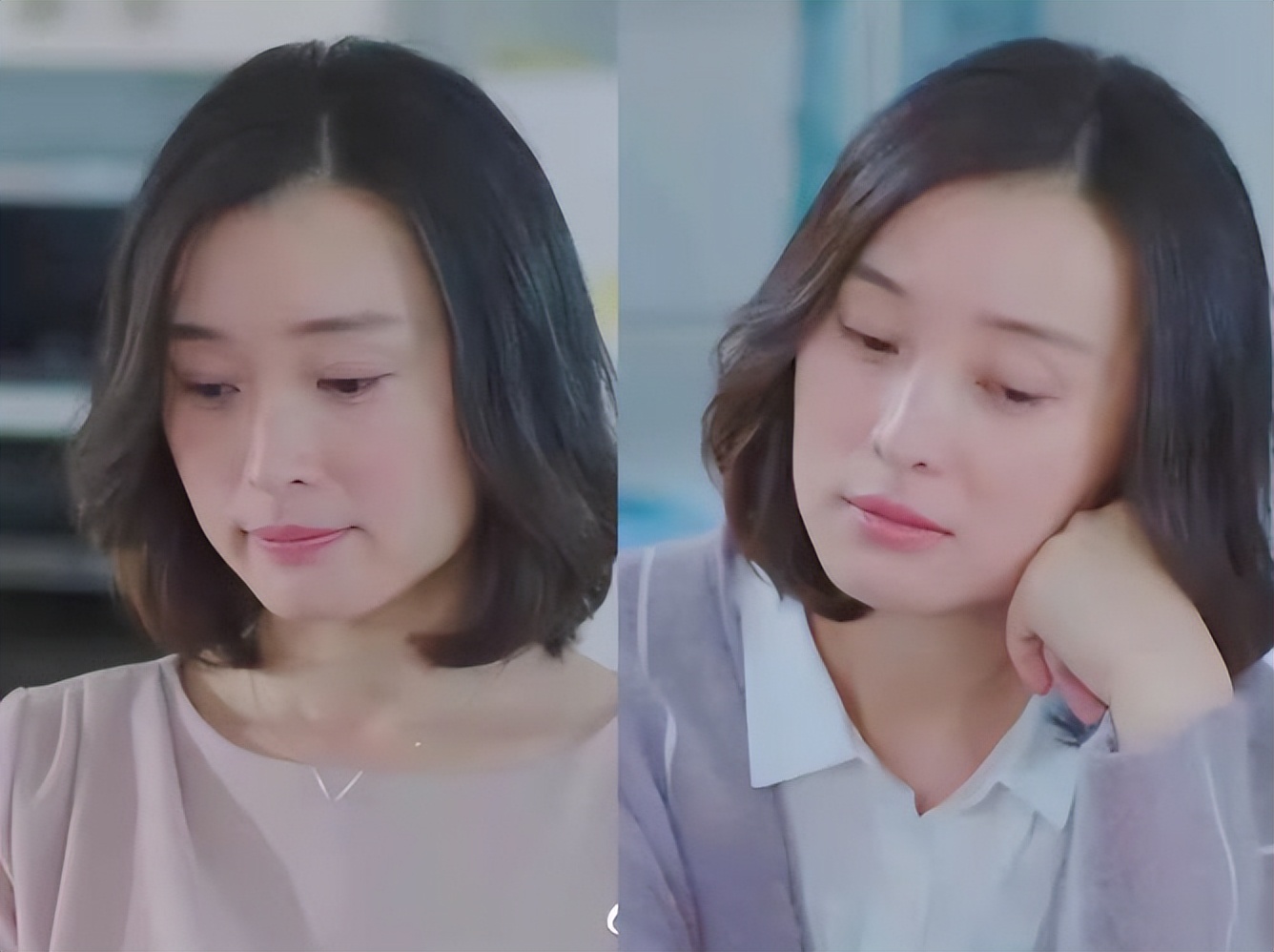 开春后，吴越亲自示范：衣服成套，裙子过膝，发不过肩，优雅高级