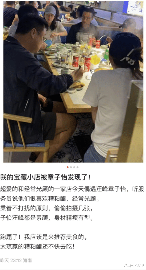 章子怡|章子怡全家三亚聚餐，汪峰当甩手掌柜，章子怡独自照顾儿子吃饭