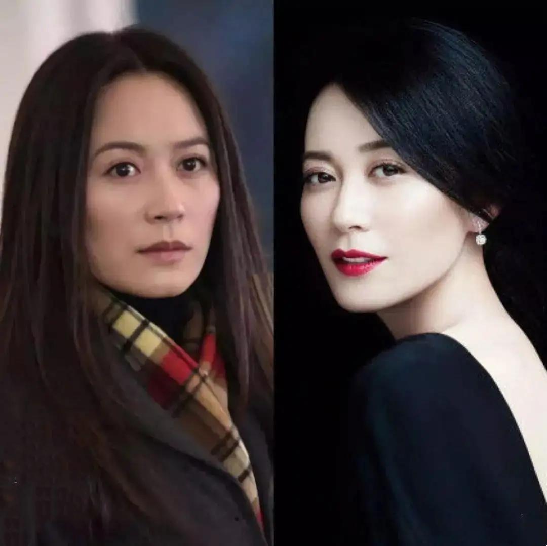 俞飞鸿亲自示范：穿羽绒服不配打底裤，色不过三，52岁也优雅温婉