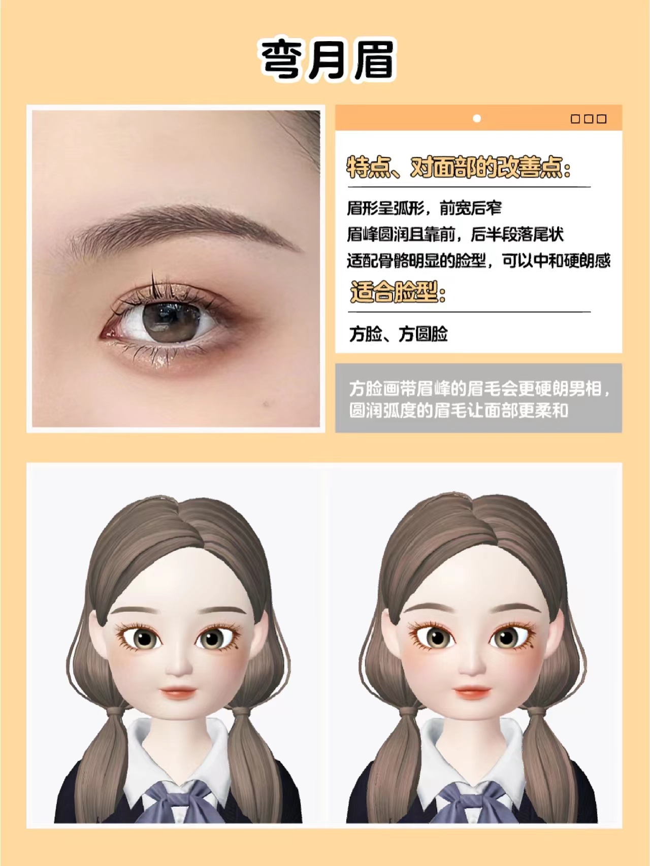 于文文 圆脸、方脸、鹅蛋脸、瓜子脸…你的眉毛选对了吗?(换眉=换脸)