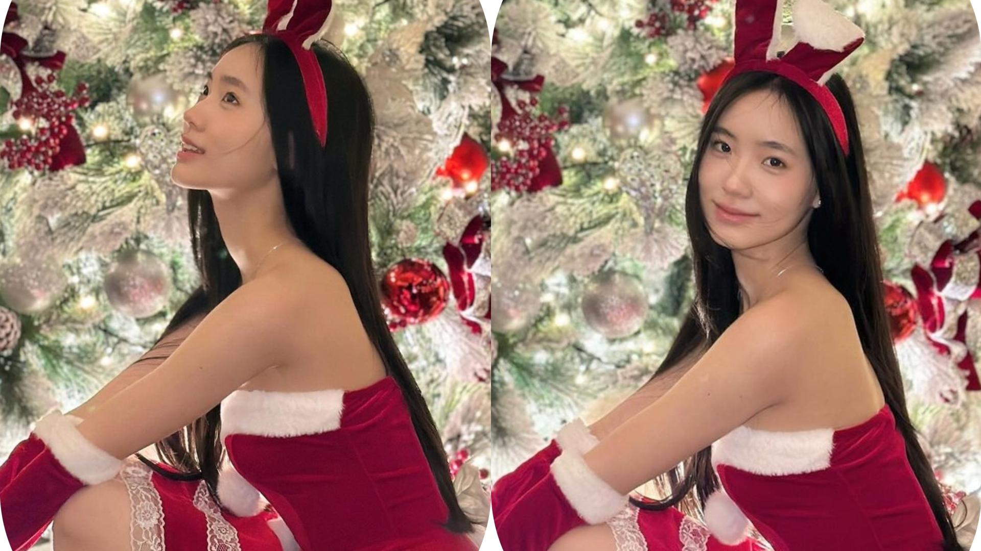 小S女儿平安夜晒照比美，老大秀美背老二扮兔女郎，一个比一个辣