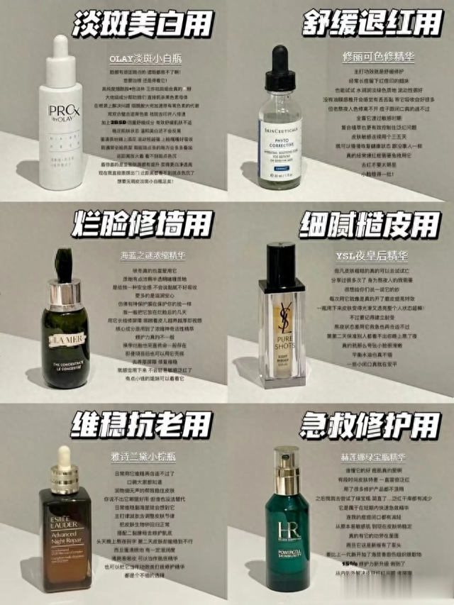 怎么知道哪个精华更适合你?喜欢高质量精华,了解这6款精华作用