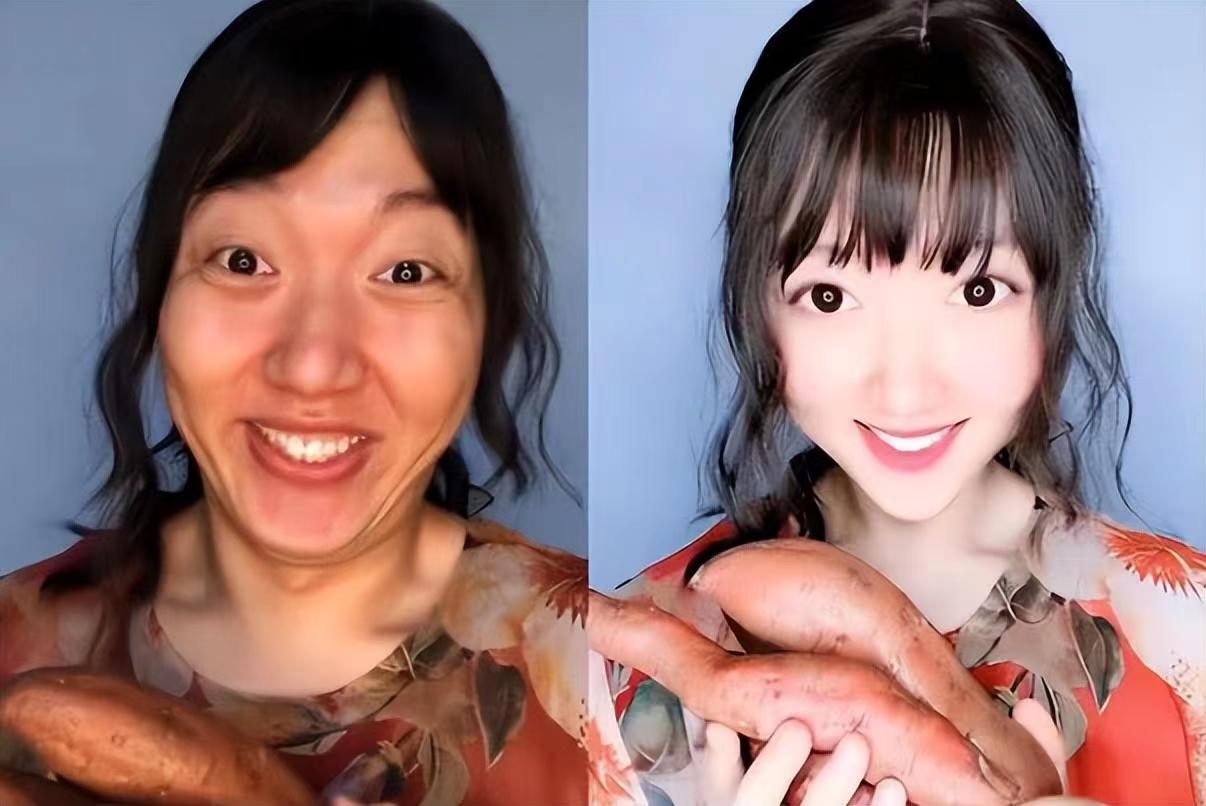 网红特效美颜有多吓人,萝莉变大妈都是小事情。