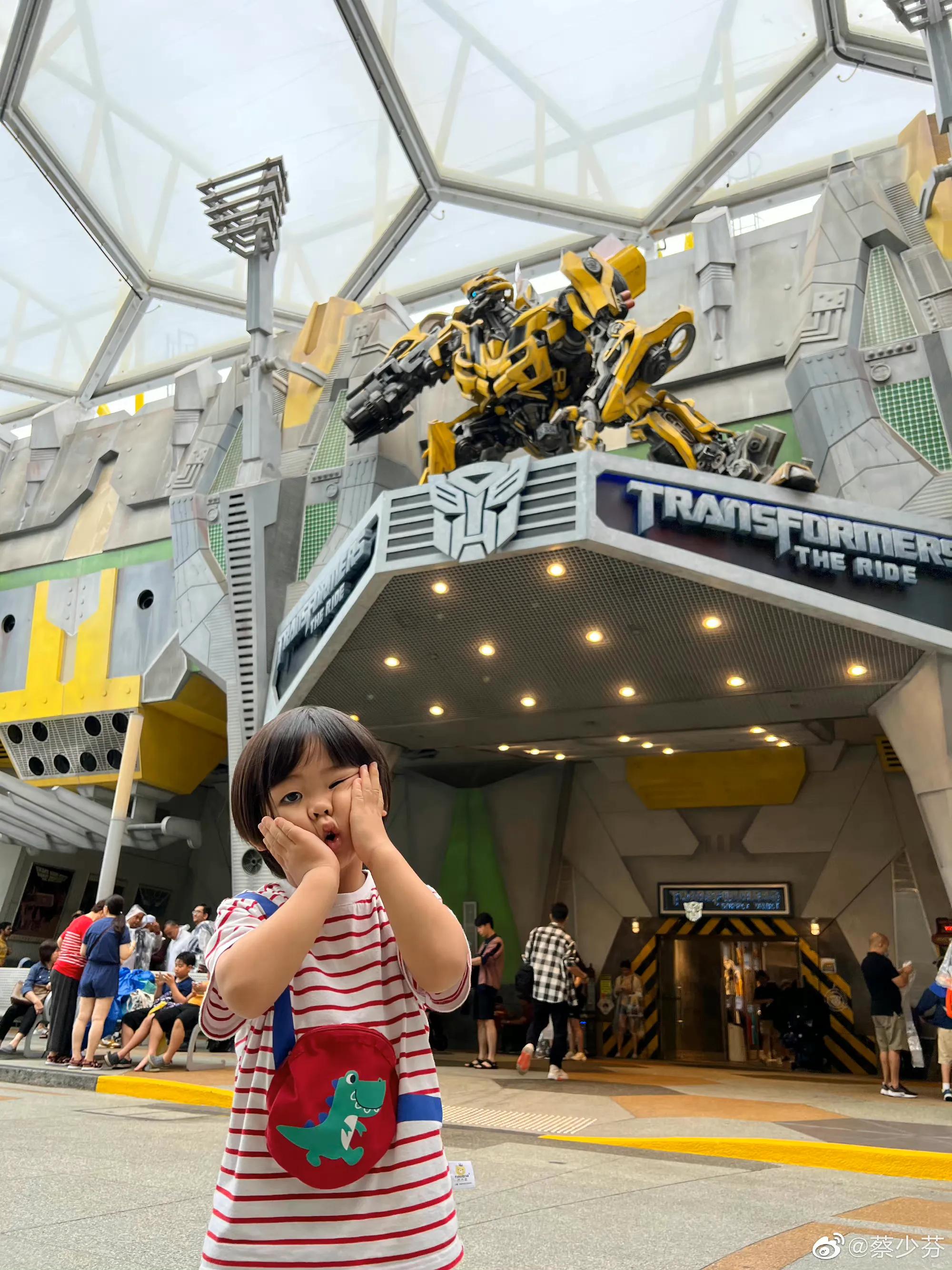 甄子丹|蔡少芬独自带三孩出游，俩女儿长腿抢镜，3岁儿子古灵精怪很可爱