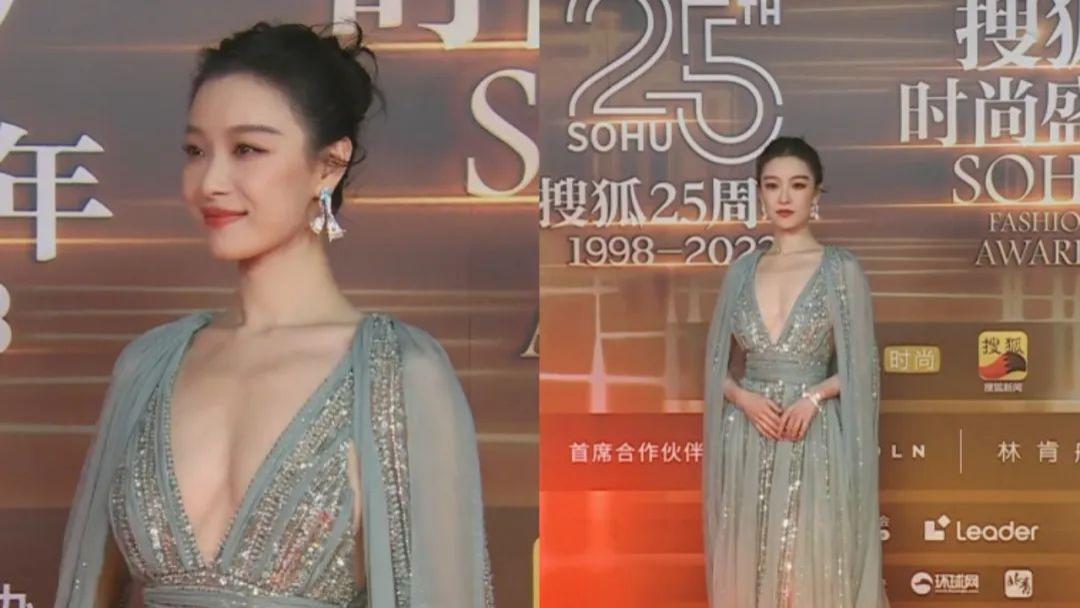 霸王别姬|时尚盛典女明星着装大胆：倪妮高叶齐穿深V礼服，孟佳用力过猛