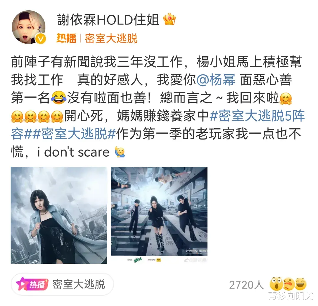 谢依霖|看了谢依霖向往的生活讲述3年带娃生活 才懂她在密逃为何感谢杨幂