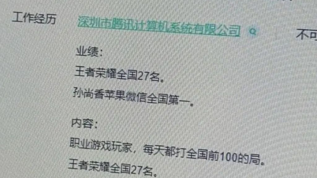 “我孙尚香全国第一”，00后的“野性简历”曝光，真啥都敢往上写