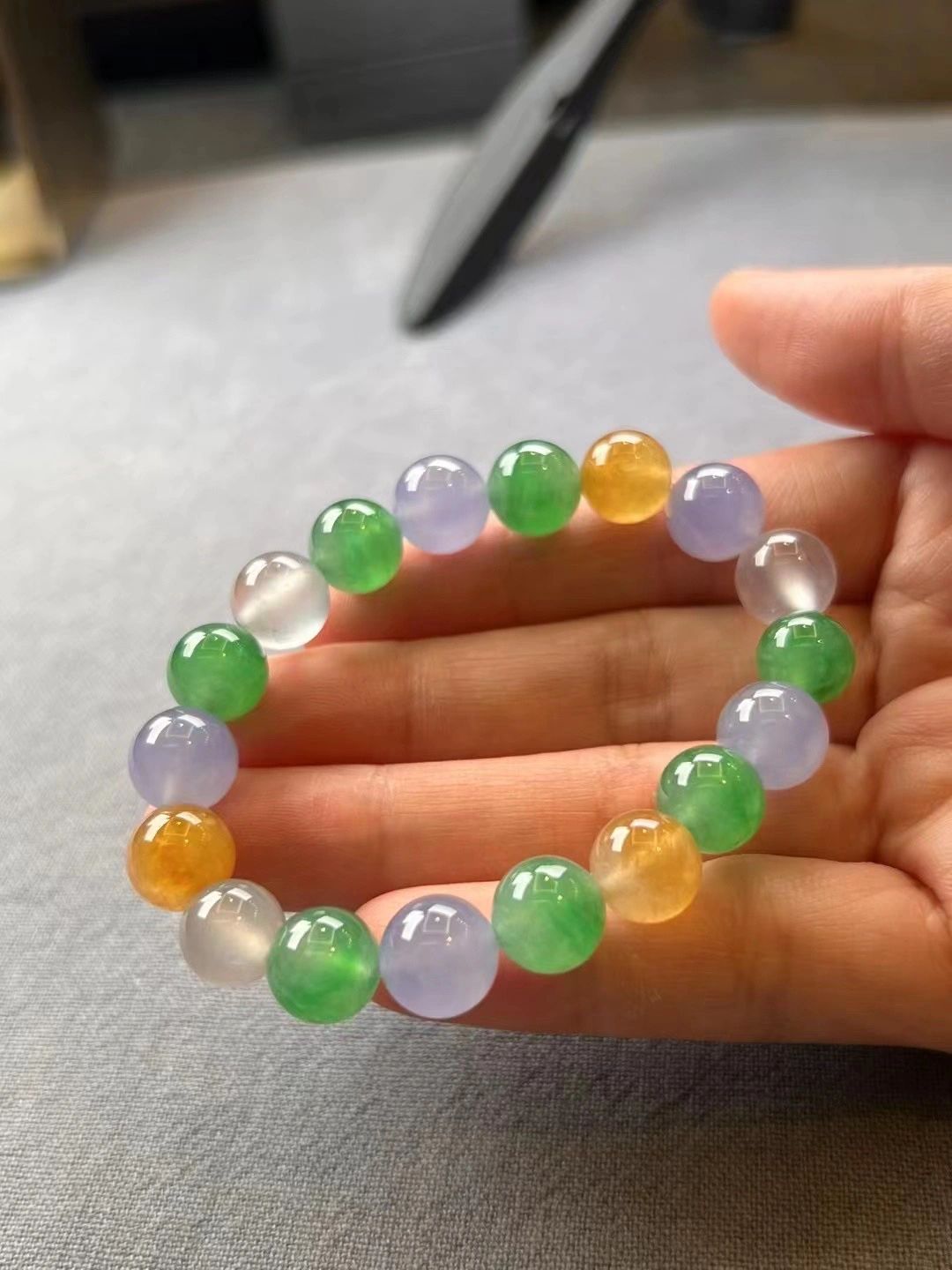 翡翠|今天请你吃一串糖果吧~翡翠手链