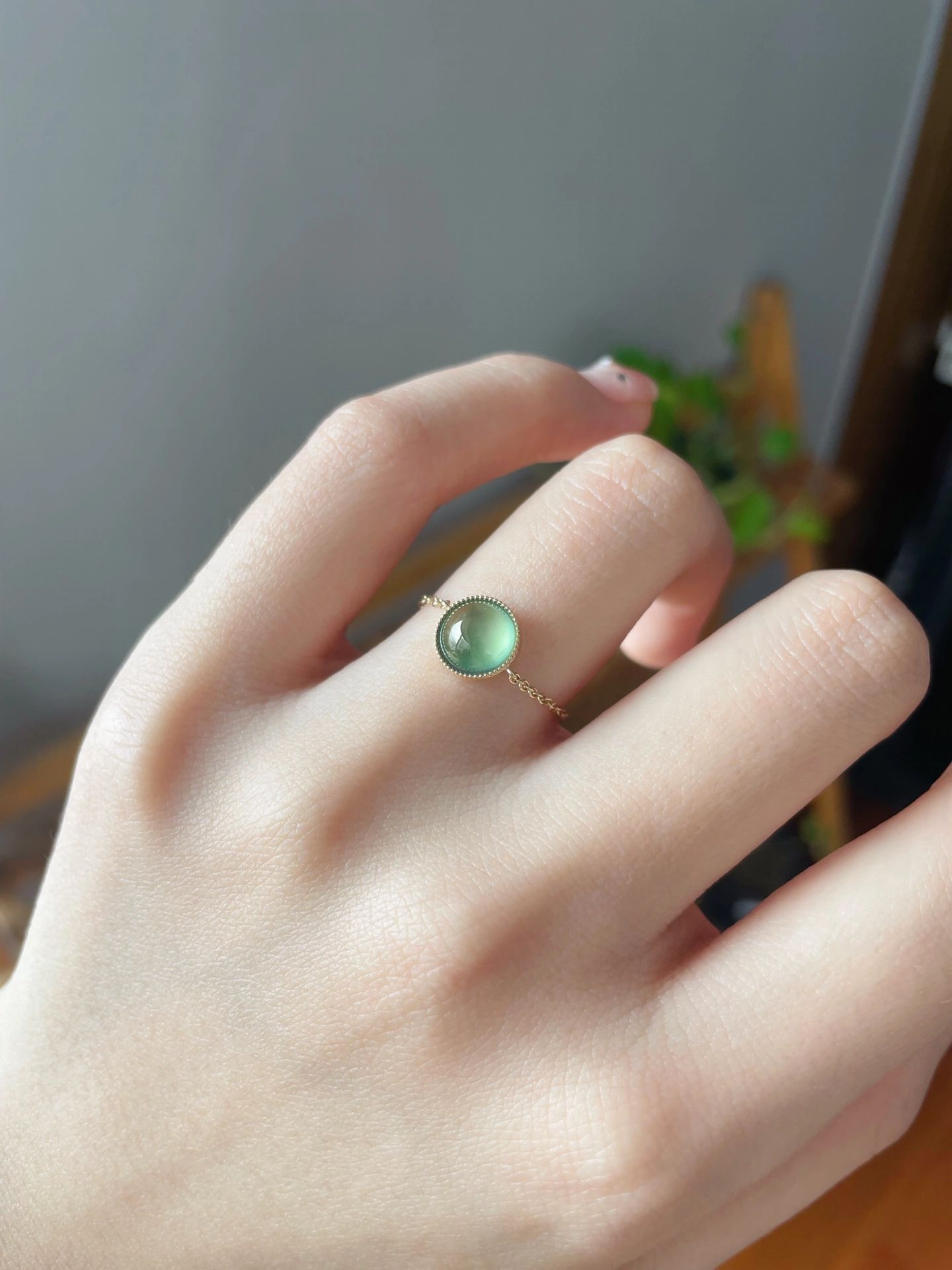 |夏日小清新,INS风翡翠戒指~