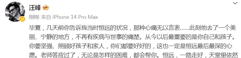 张恒远|好声音亚军张恒远去世，儿子1岁妻子丧母丧夫，导师汪峰发文哀悼