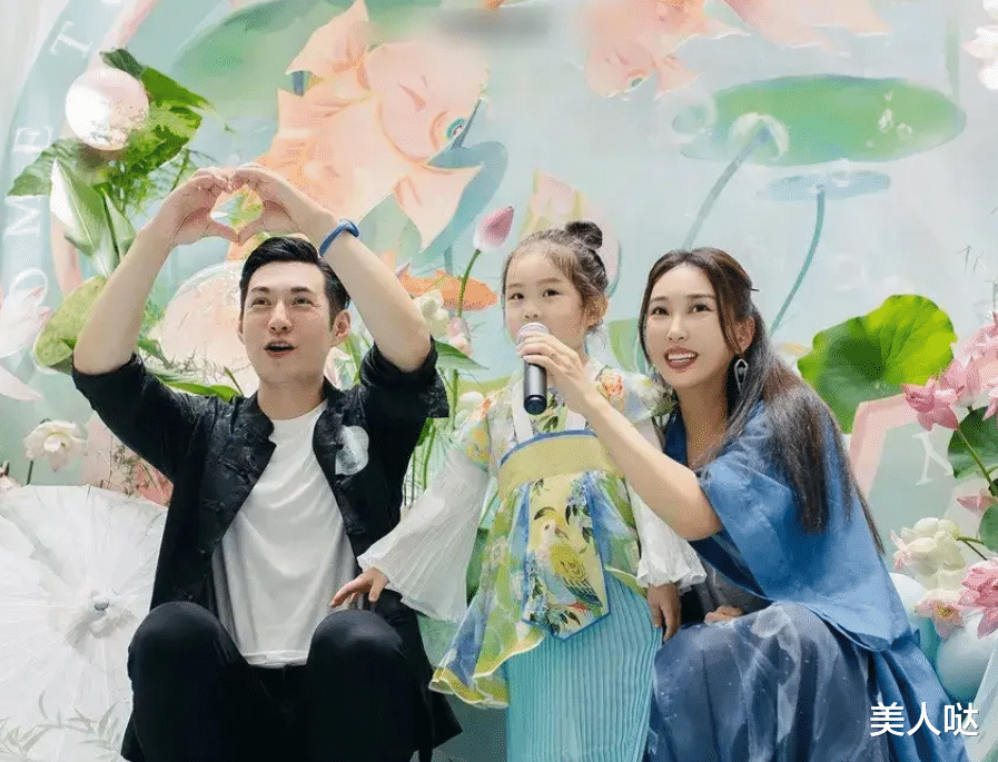 严屹宽为女儿庆生，5岁女儿长相呆萌和妈共用一张脸，完全没有遗传到他的好基因