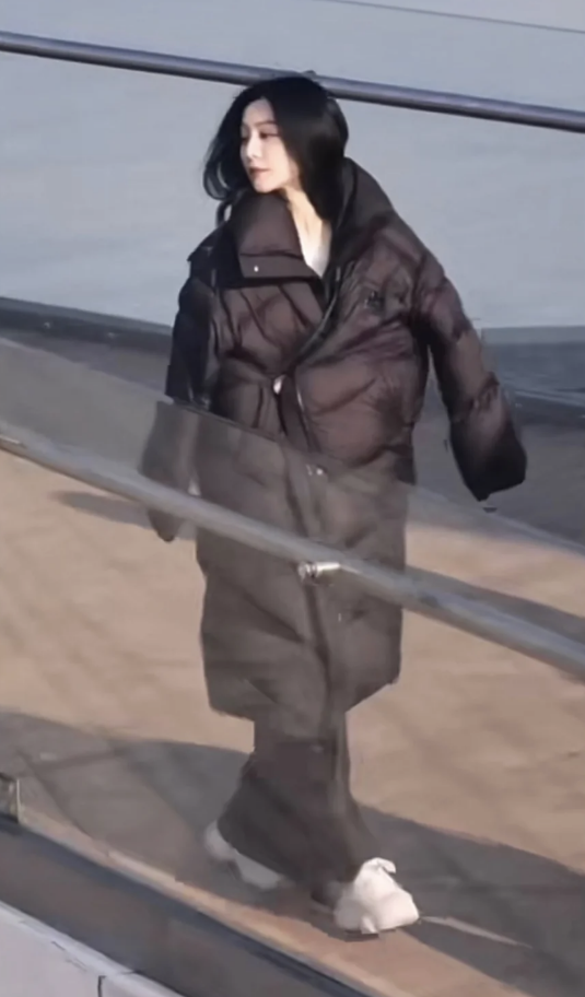 范冰冰|范冰冰与男友罕秀恩爱，两人同框似隔辈人，男方帮拿衣服像小跟班