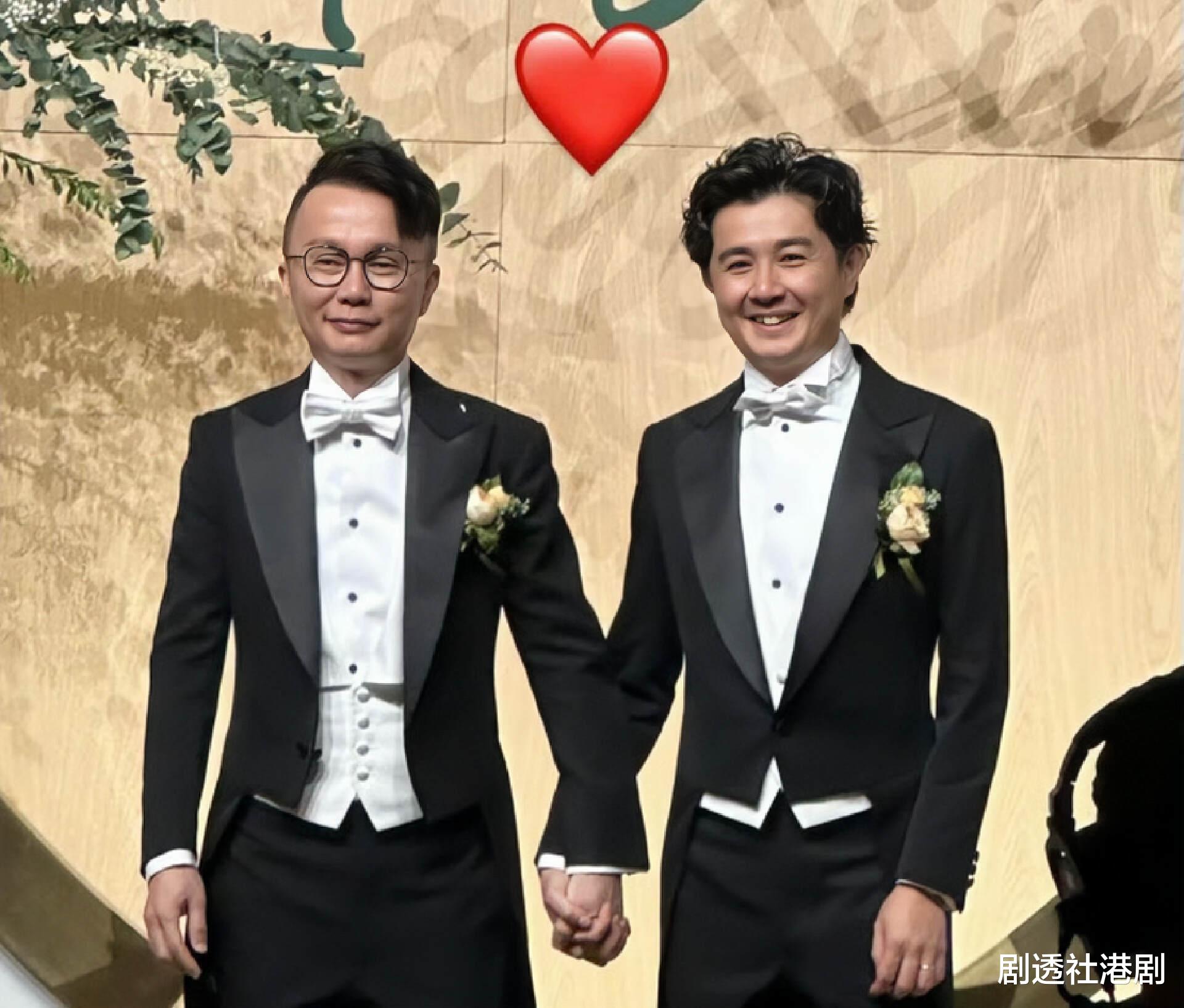 恭喜！香港知名音乐人与同性伴侣大婚，陈奕迅冒着台风到场送祝福
