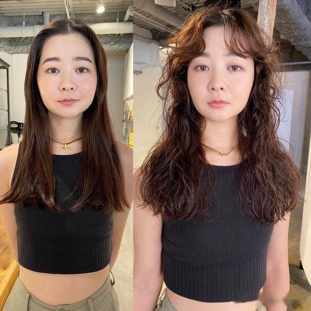 2024细软头发别再留直发,最好试试全头烫小碎卷,蓬松时尚显发量