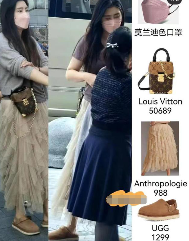 王祖贤南京再次被偶遇，拿手机四处拍照，身材圆润小肚腩抢镜