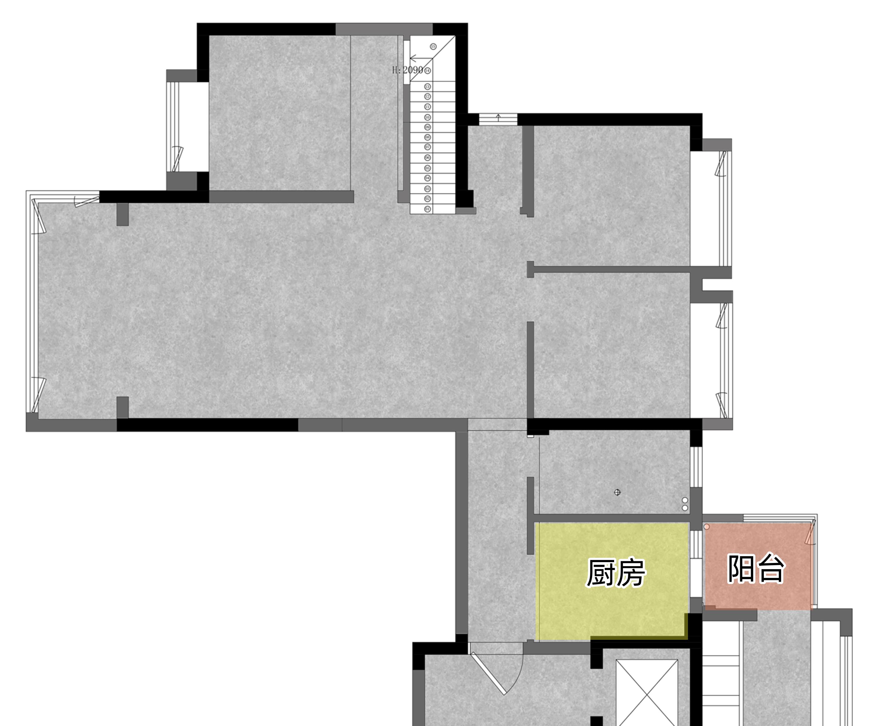 再装修,厨房要是有个小阳台,打不打通我毫不纠结,实用度也不低