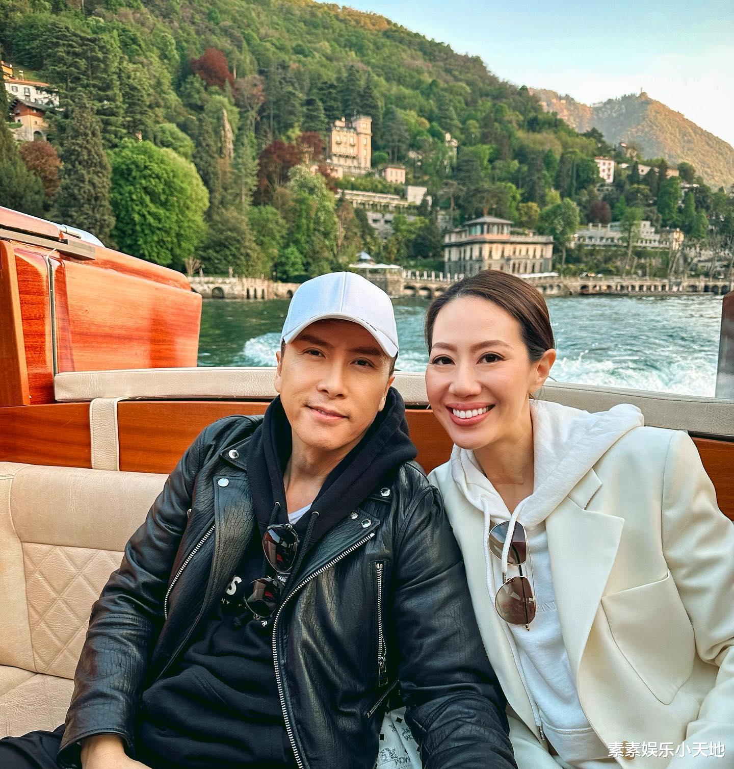 甄子丹|甄子丹汪诗诗享受国外豪宅生活,惬意又舒适,和儿子在草坪上散步