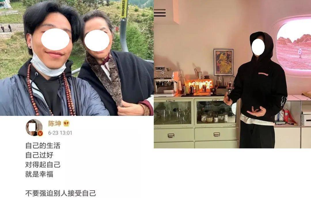 陈坤儿子陈尊佑晒出和奶奶合照,网友热议生母身份!