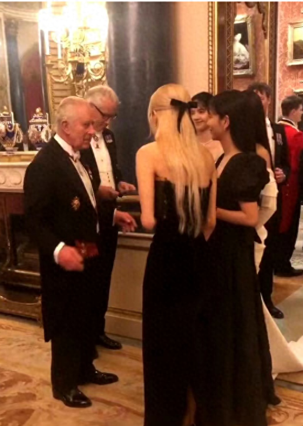 Lisa疯马秀后再次闪耀,跟韩国第一夫人参加英国国宴,竟美成艾莎